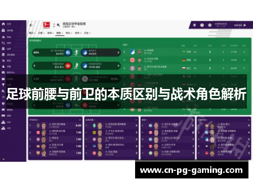足球前腰与前卫的本质区别与战术角色解析 足球前腰与前卫的本质区别与战术角色解析